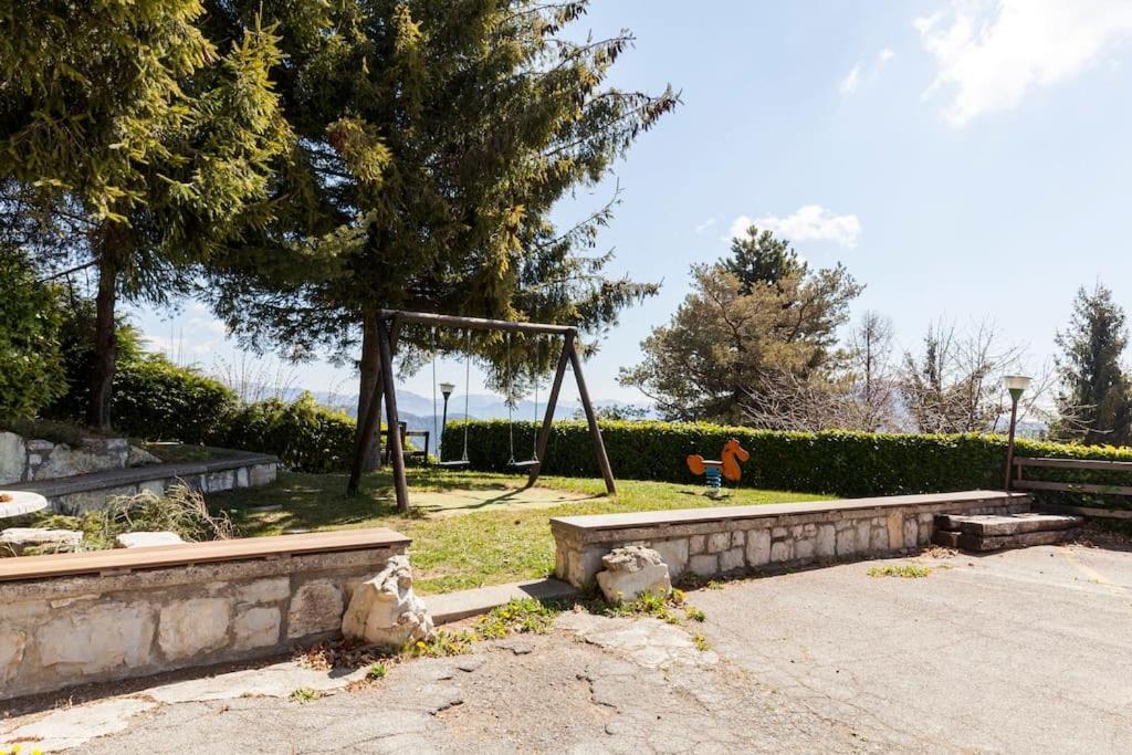 Appartement Panorama 1200, In The Heart Of The San Fermo Hills à Adrara San Rocco Extérieur photo