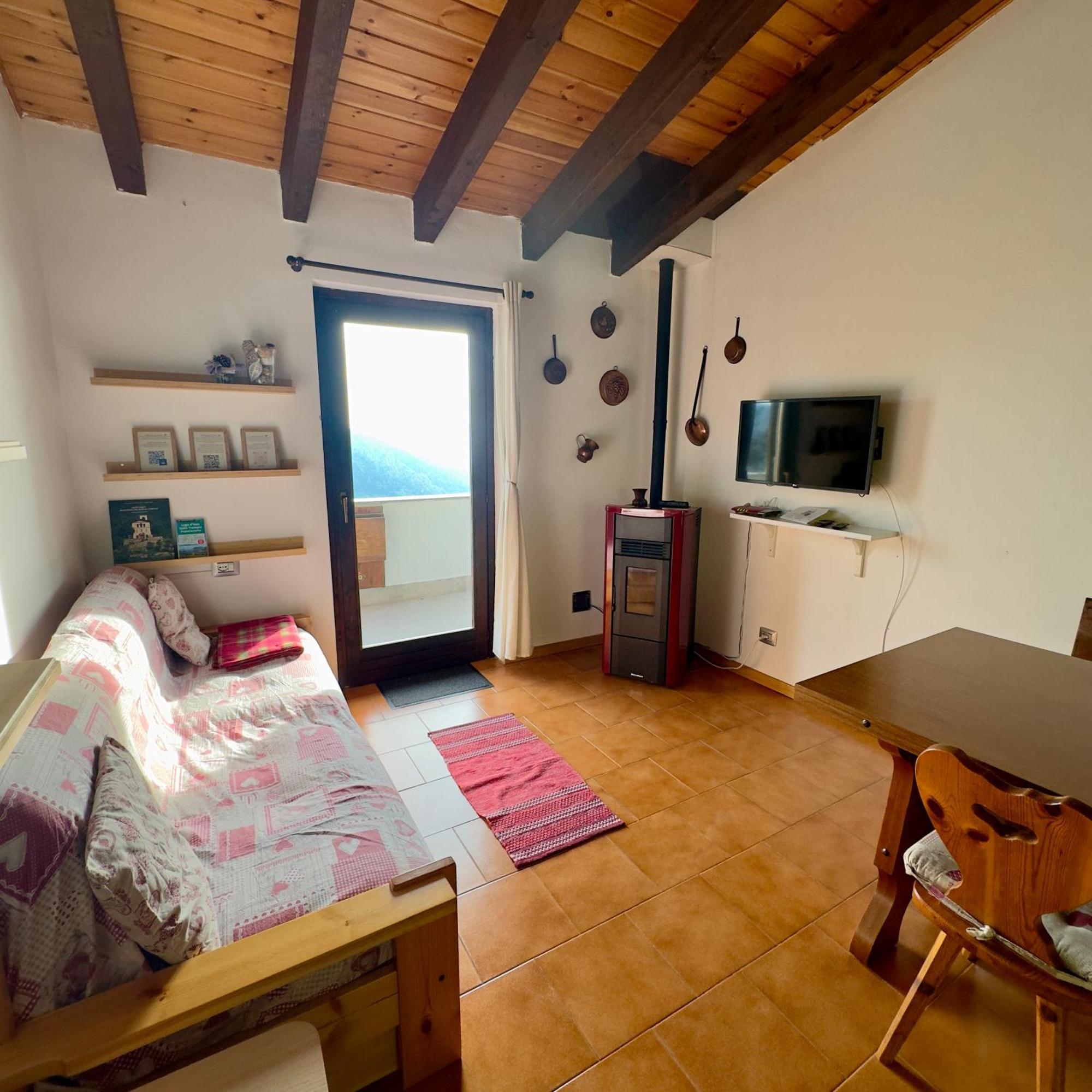 Appartement Panorama 1200, In The Heart Of The San Fermo Hills à Adrara San Rocco Extérieur photo